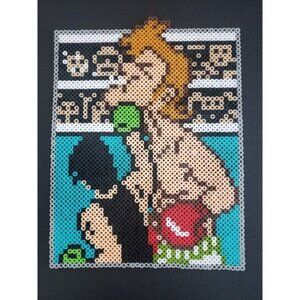 Punch Out Lil Mac vs Glass Joe Perler Bead Art Pixel 100% Handcrafted